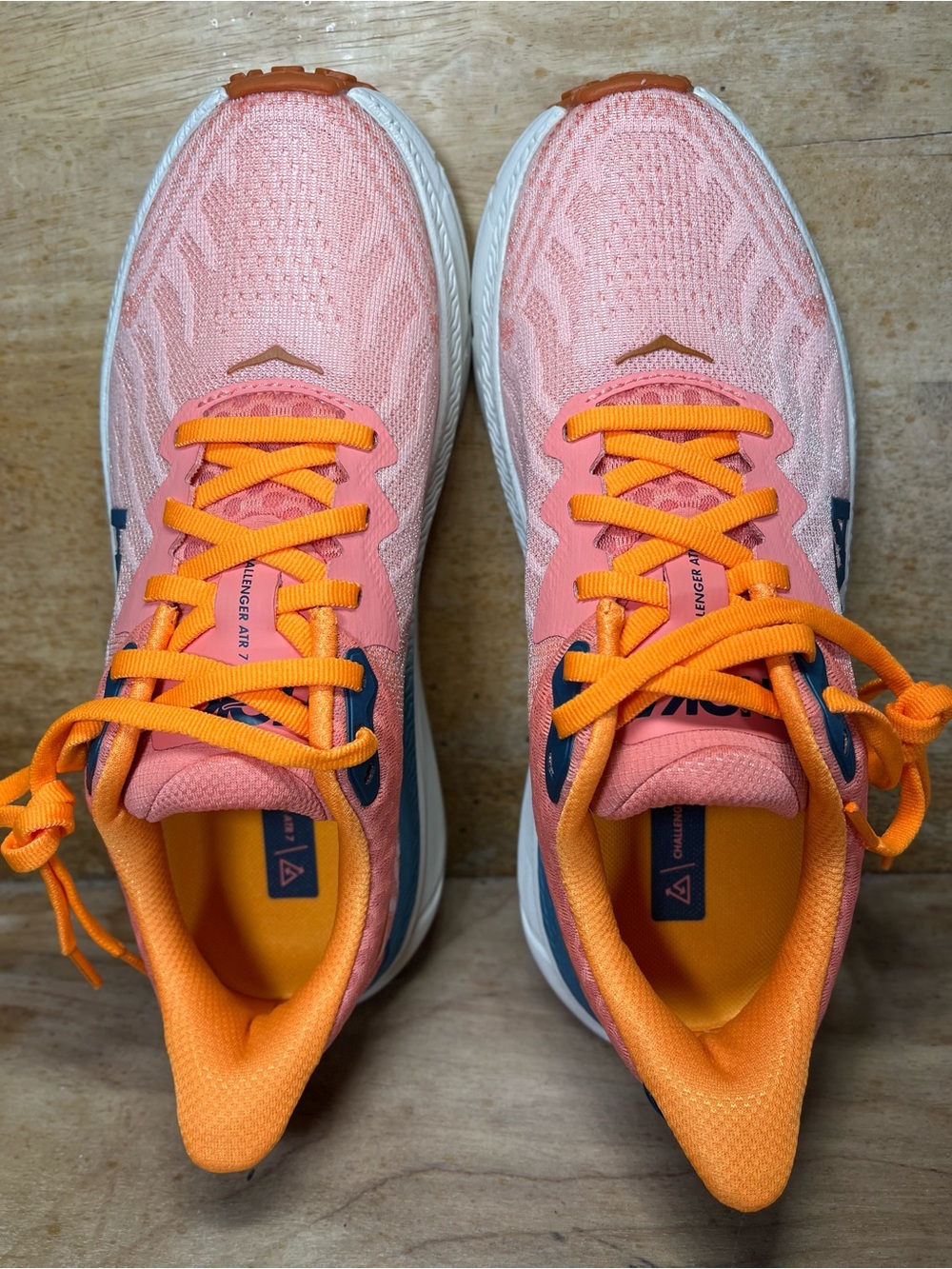 NEW Hoka One One Challenger ATR 7 Womens Sz 6.5 Trail Running Shoes Pink Orange - Picture 7 of 10